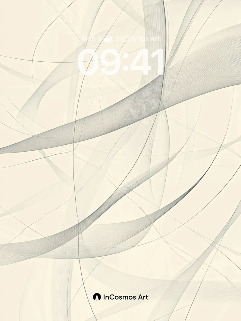 Silken Flow Wallpaper with Ethereal Lines