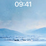 Serenity Snowfall Wallpaper with Frozen Light wallpaper for iPhone, iPad & Mac