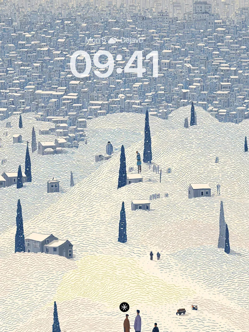 Snowy Village Winter Wallpaper