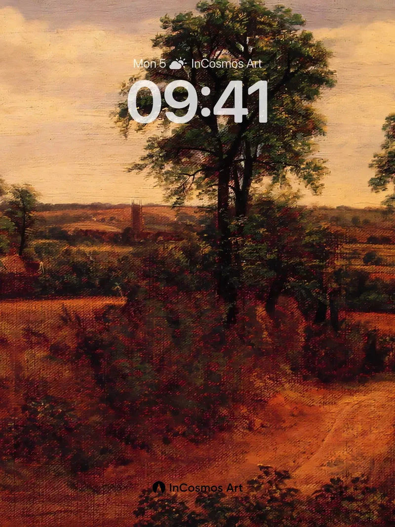 Golden Hush Wallpaper with Whispering Trees