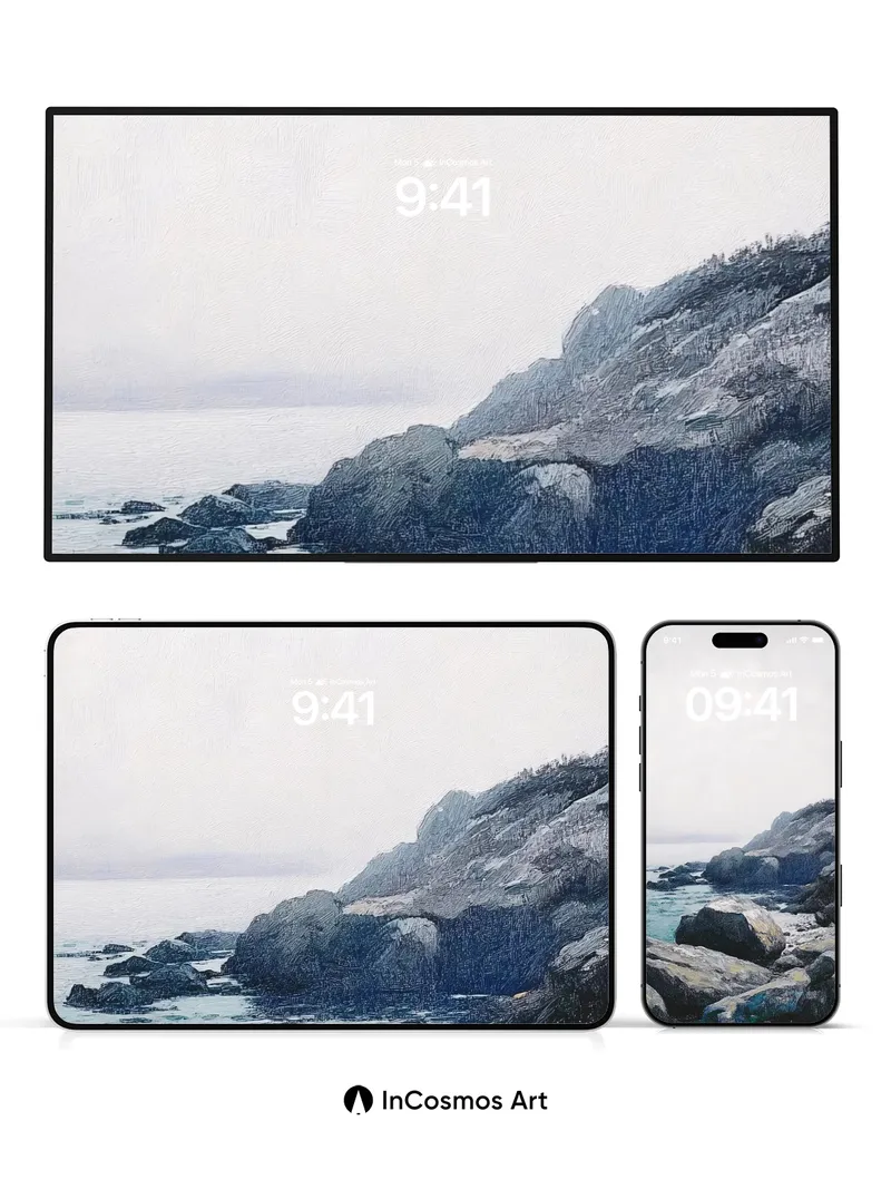 Stone Hush Wallpaper with Ocean Breath