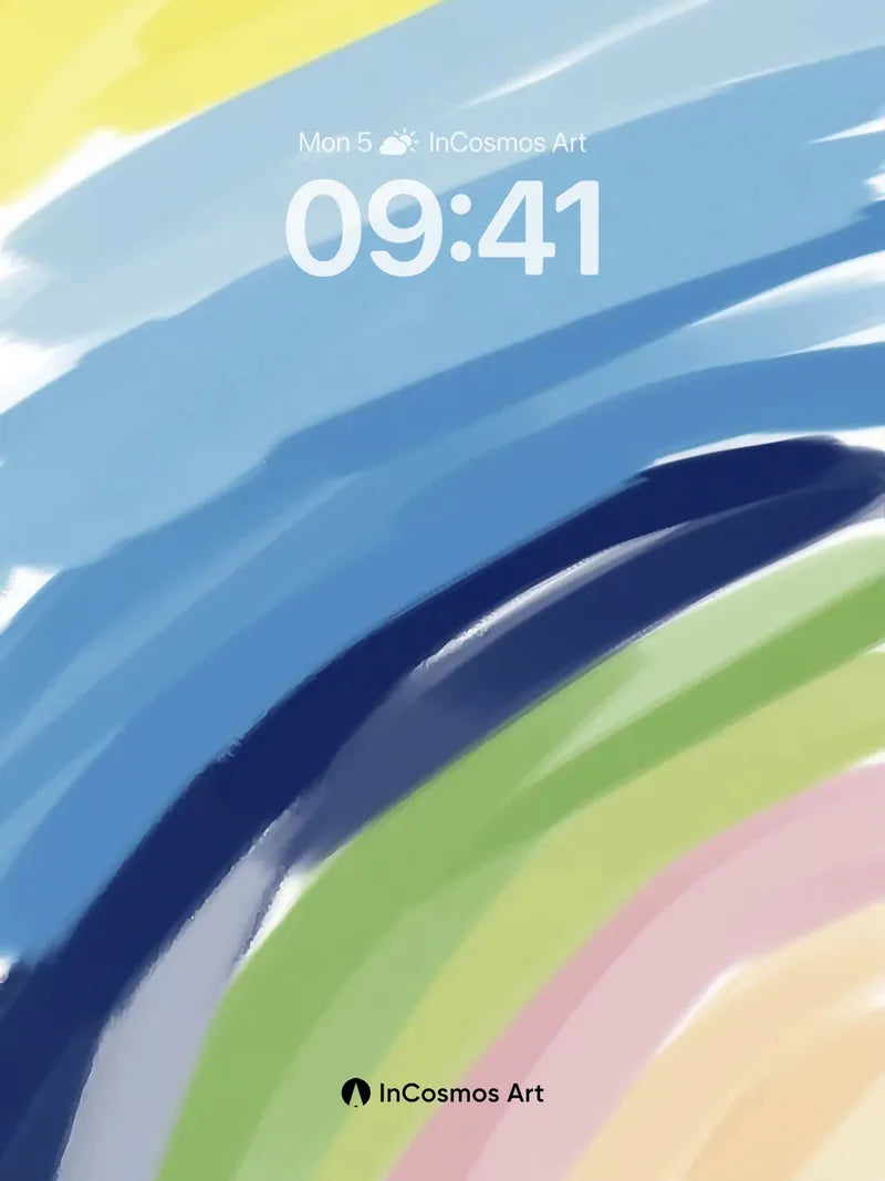 Sweeping Horizon Wallpaper with Color Currents