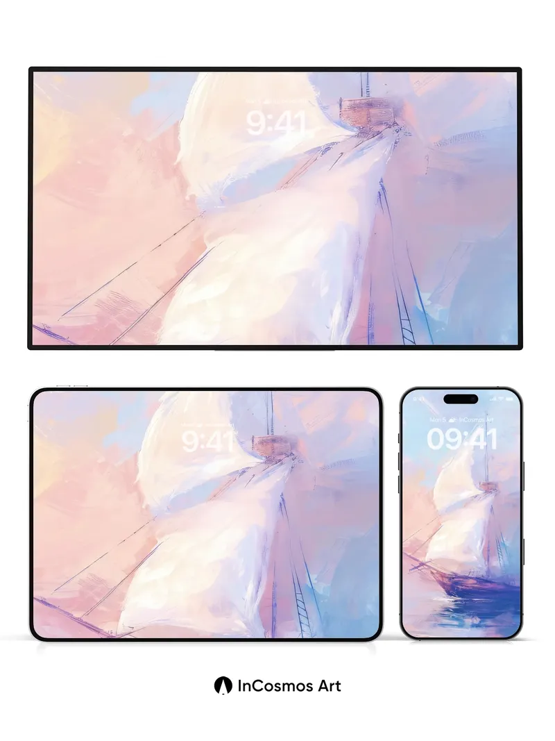 Sailcloth Whisper Wallpaper with Horizon Hush