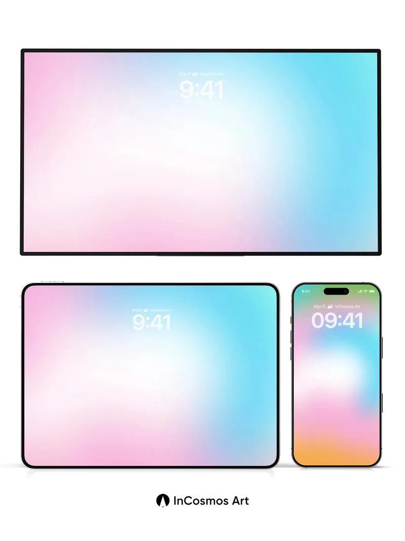 Luminous Spiral Wallpaper with Ethereal Hues