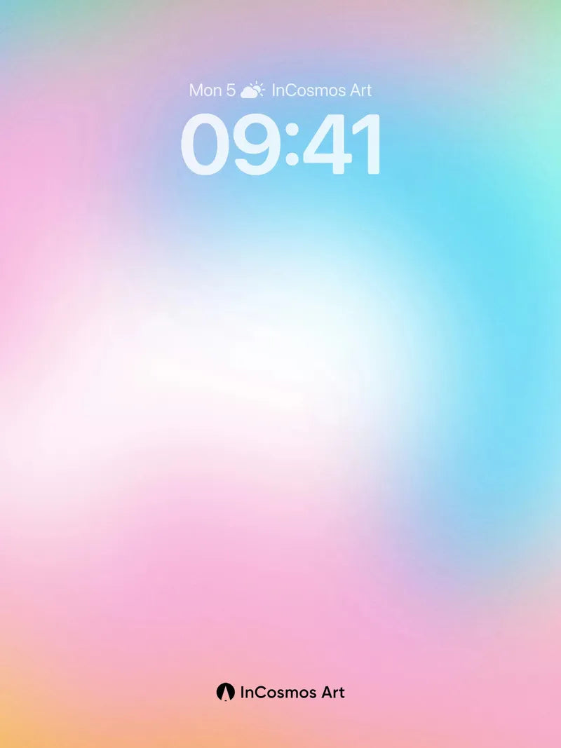 Luminous Spiral Wallpaper with Ethereal Hues