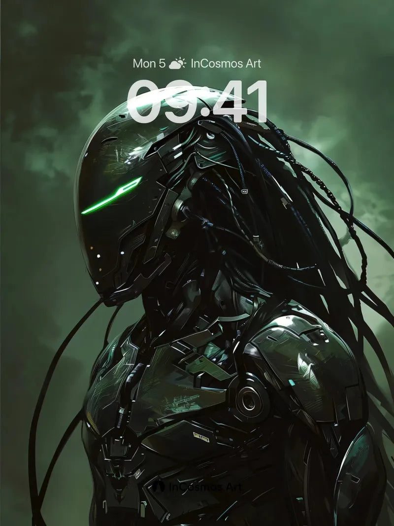 Neon Shadow Wallpaper with Woven Cables