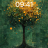 Golden Canopy Wallpaper with Mosaic Roots wallpaper for iPhone, iPad & Mac