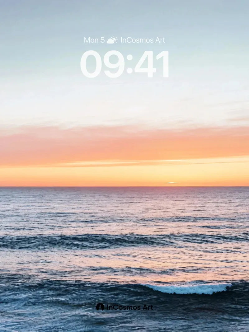 Serenity Horizon Wallpaper with Soft Light Gradient