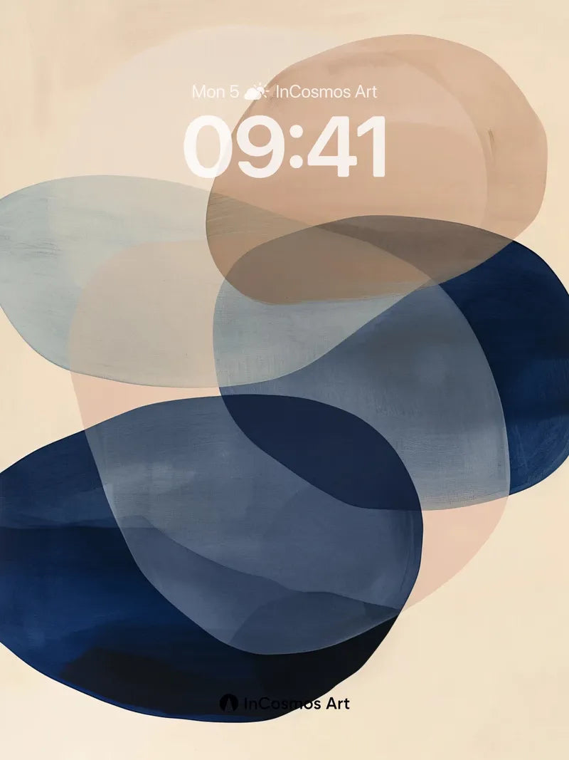 Serenity Bloom Wallpaper with Soft Overlaps