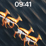 Velvet Motion Wallpaper with Golden Antelope Trails wallpaper for iPhone, iPad & Mac