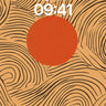 Sunset Topography Wallpaper with Swirling Lines wallpaper for iPhone, iPad & Mac