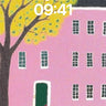 Whispering Tree Wallpaper with Pink House Hush wallpaper for iPhone, iPad & Mac