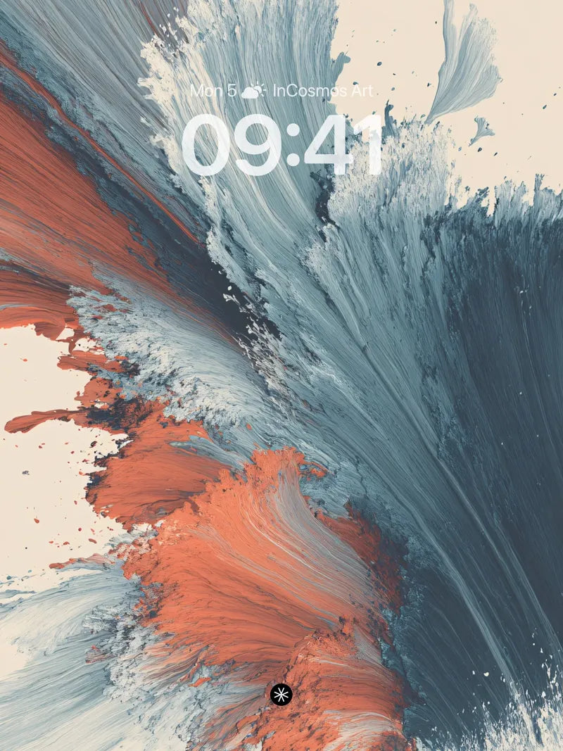 Coral Tide Wallpaper with Brushed Motion wallpaper for iPhone, iPad & Mac