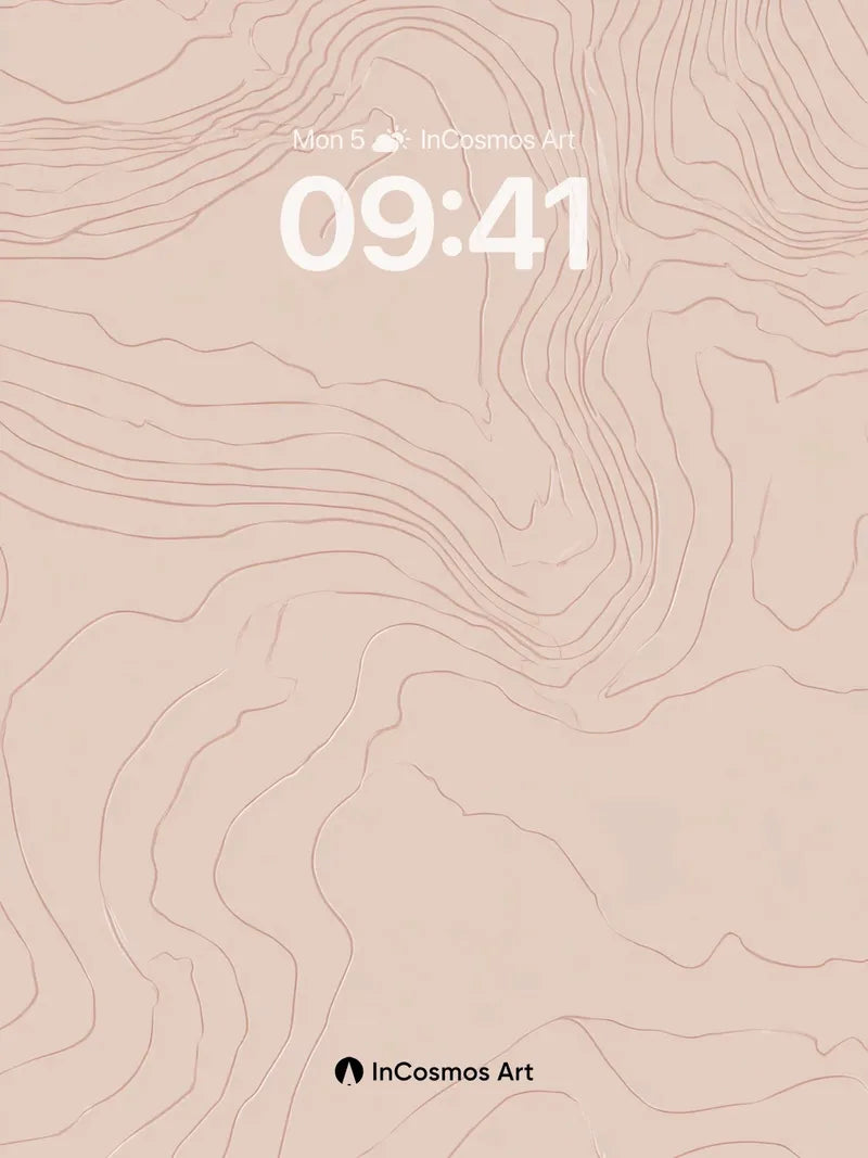 Silent Contour Wallpaper with Whispering Lines