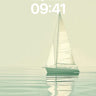 Serenity Sail Wallpaper with Mirror Water wallpaper for iPhone, iPad & Mac