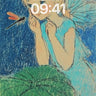 Whispering Wings Wallpaper with Dragonfly Touch wallpaper for iPhone, iPad & Mac