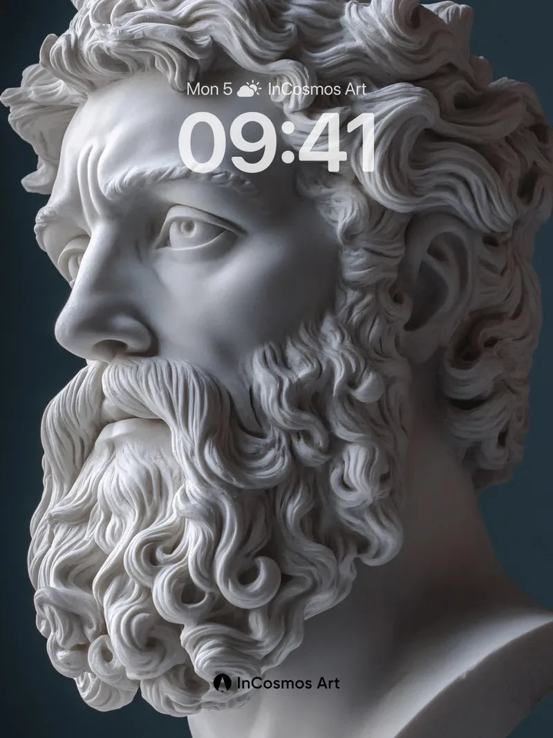Stone Whisper Wallpaper with Curled Light wallpaper for iPhone, iPad & Mac