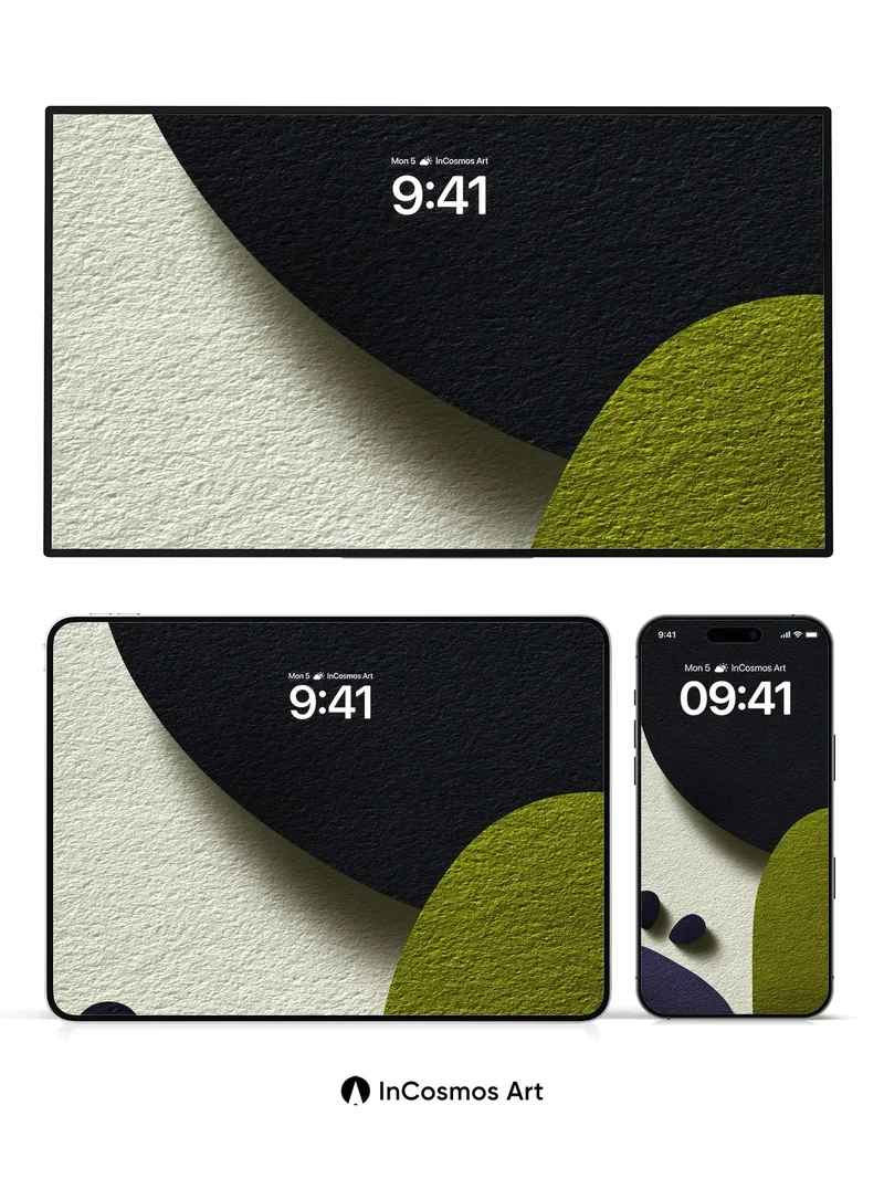 Velvet Echo Wallpaper with Organic Curves