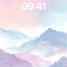Pastel Mirage Wallpaper with Ethereal Peaks wallpaper for iPhone, iPad & Mac