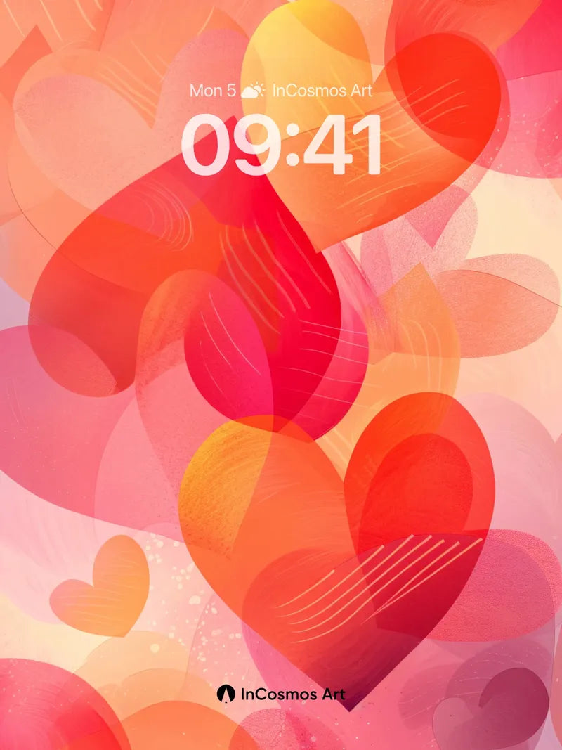 Luminous Heart Pulse Wallpaper with Soft Glow