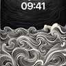 Moonlit Wave Symphony Wallpaper with Hokusai Echo wallpaper for iPhone, iPad & Mac
