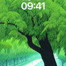 Whispering Canopy Wallpaper with Living Green wallpaper for iPhone, iPad & Mac