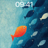 Coral Current Wallpaper with Solitary Flame wallpaper for iPhone, iPad & Mac