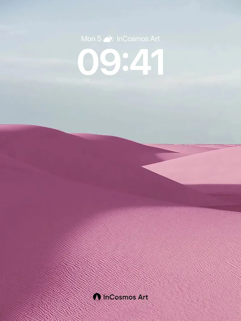 Surreal Dune Wallpaper with Soft Light Veil