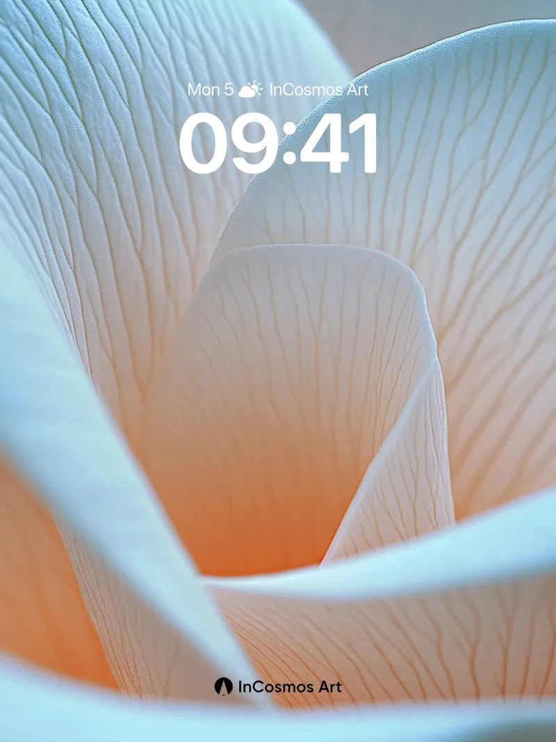 Serene Petal Wallpaper with Soft Veins