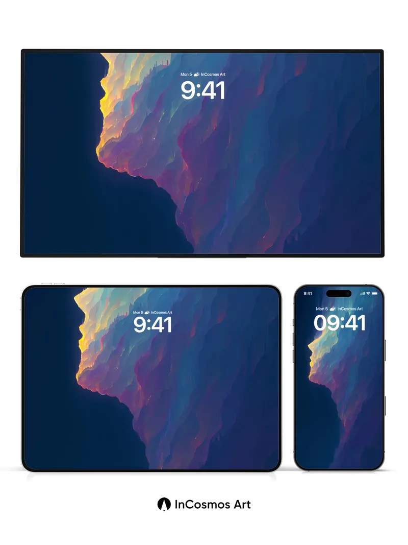 Luminous Veil Wallpaper with Ethereal Edges