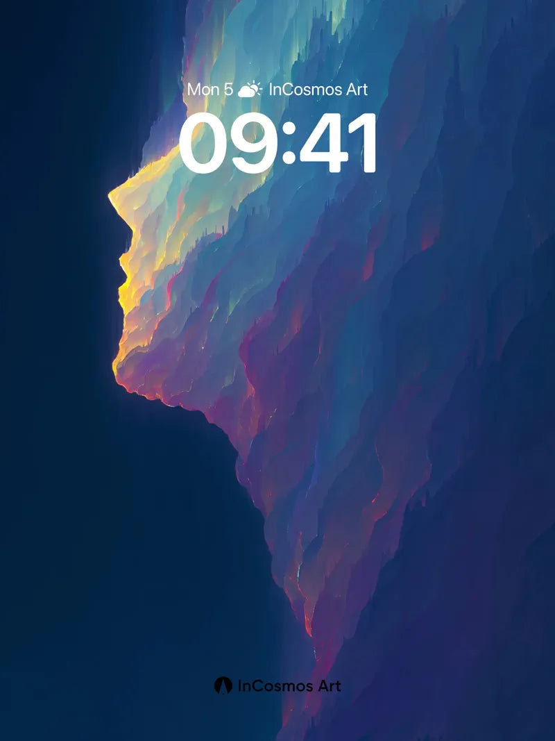 Luminous Veil Wallpaper with Ethereal Edges