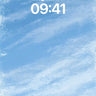 Serene Skyline Wallpaper with Soft Cloud Trails wallpaper for iPhone, iPad & Mac