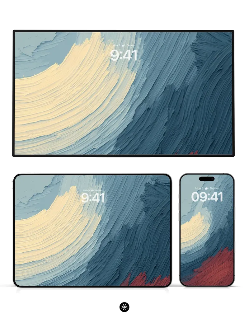 Surreal Gradient Flow Abstract Wallpaper