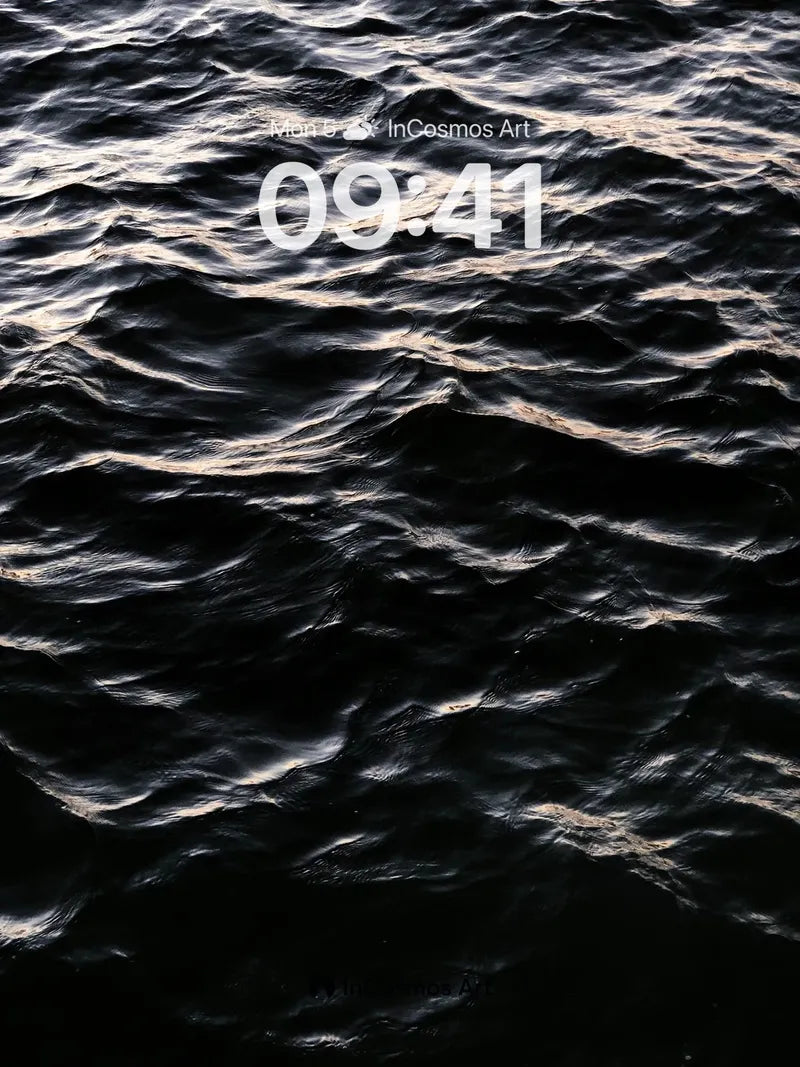 Midnight Current Wallpaper with Silver Veins