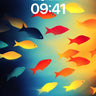 Luminous Depths Wallpaper with Color Currents wallpaper for iPhone, iPad & Mac