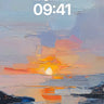 Serene Horizon Wallpaper with Golden Hush wallpaper for iPhone, iPad & Mac