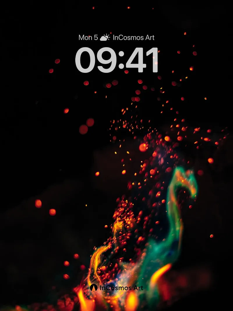 Ember Mirage Wallpaper with Cosmic Breath