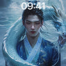 Cerulean Serpent Wallpaper with Dragon's Breath wallpaper for iPhone, iPad & Mac