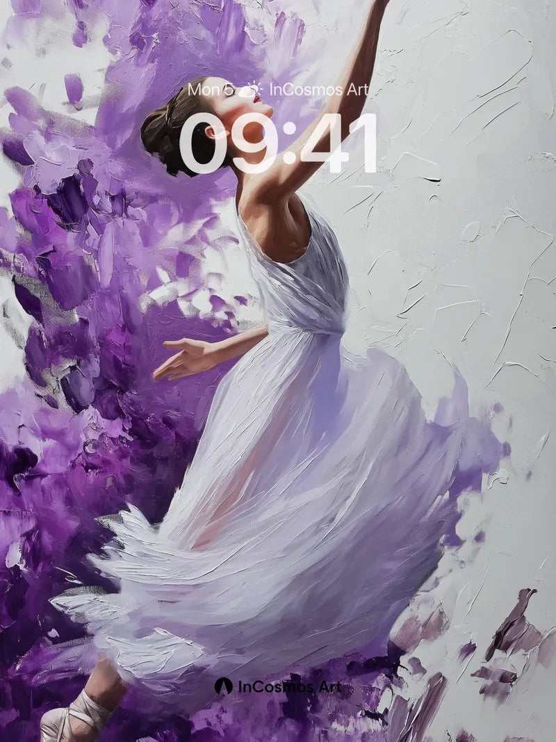 Ethereal Dance Wallpaper with Floating Petals wallpaper for iPhone, iPad & Mac