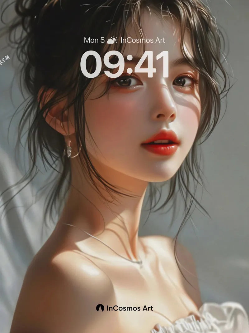 Sunlit Whisper Wallpaper with Silk Shadows