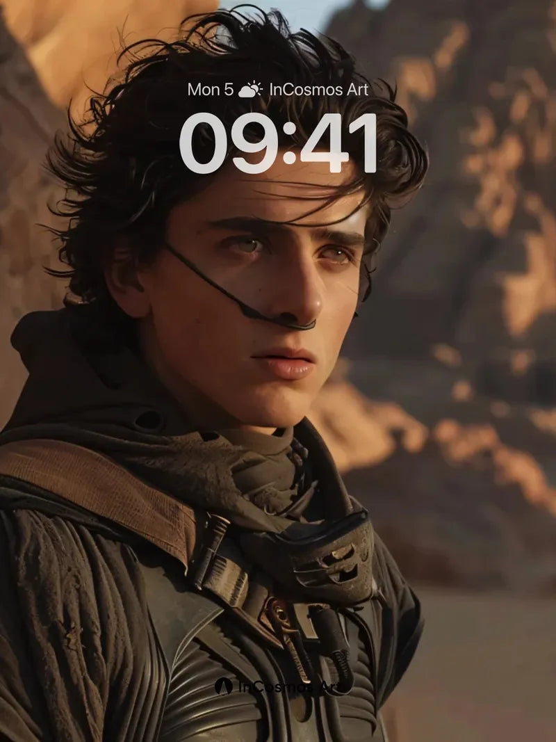 Desert Echo Wallpaper with Sand-Sculpted Light