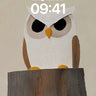 Stare of the Silent Owl Wallpaper with Wooden Perch wallpaper for iPhone, iPad & Mac
