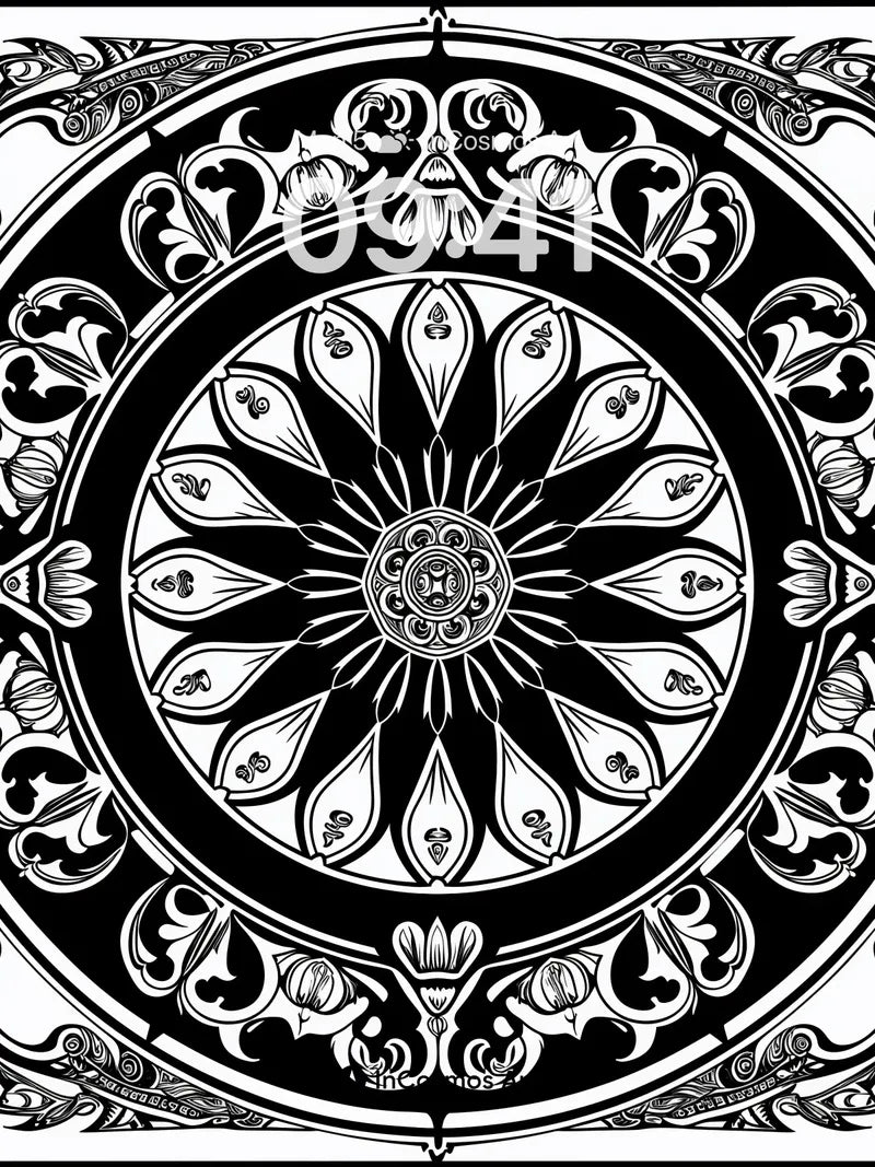 Ink Bloom Wallpaper with Hidden Symmetry wallpaper for iPhone, iPad & Mac