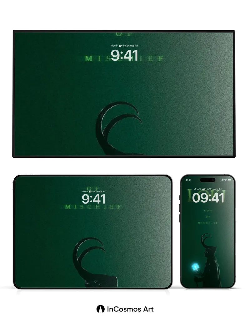 Shadowed Sovereign Wallpaper with Cosmic Light