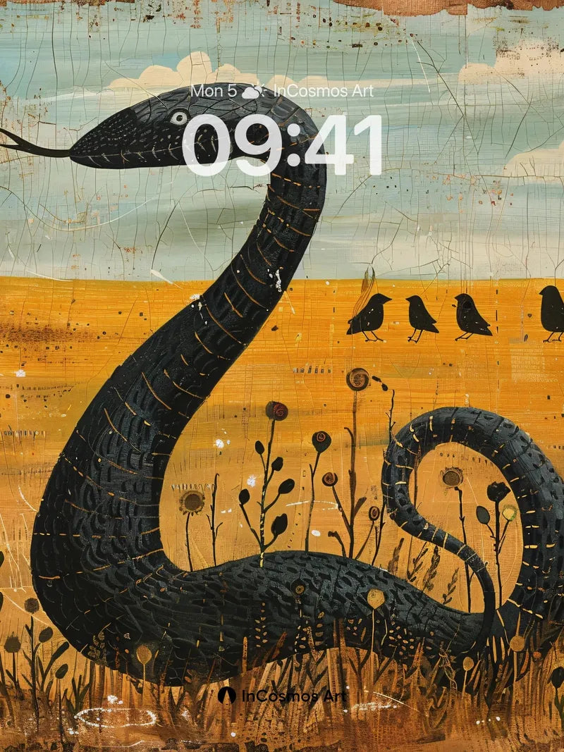 Whispering Serpent Wallpaper with Birdwatchers