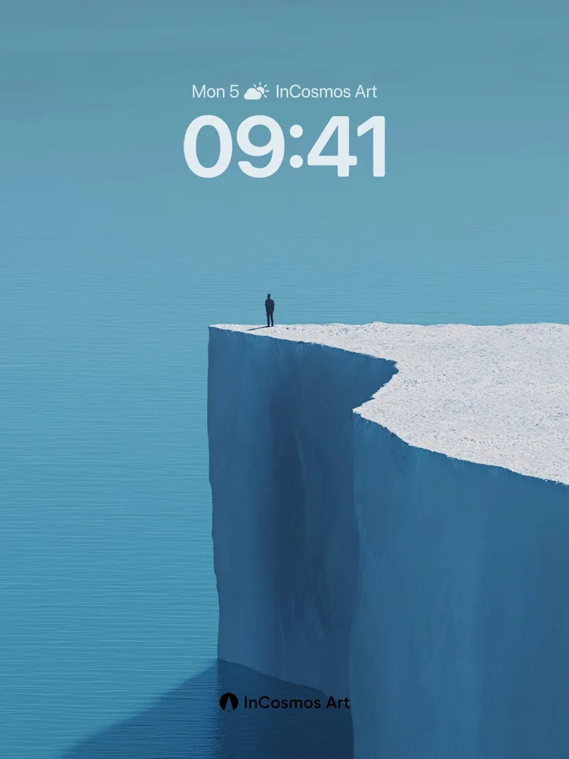Solitary Edge Wallpaper with Ice Cliffs wallpaper for iPhone, iPad & Mac