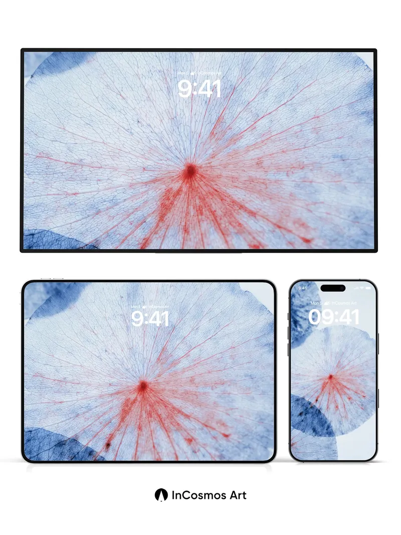 Serene Veil Wallpaper with Radiant Threads