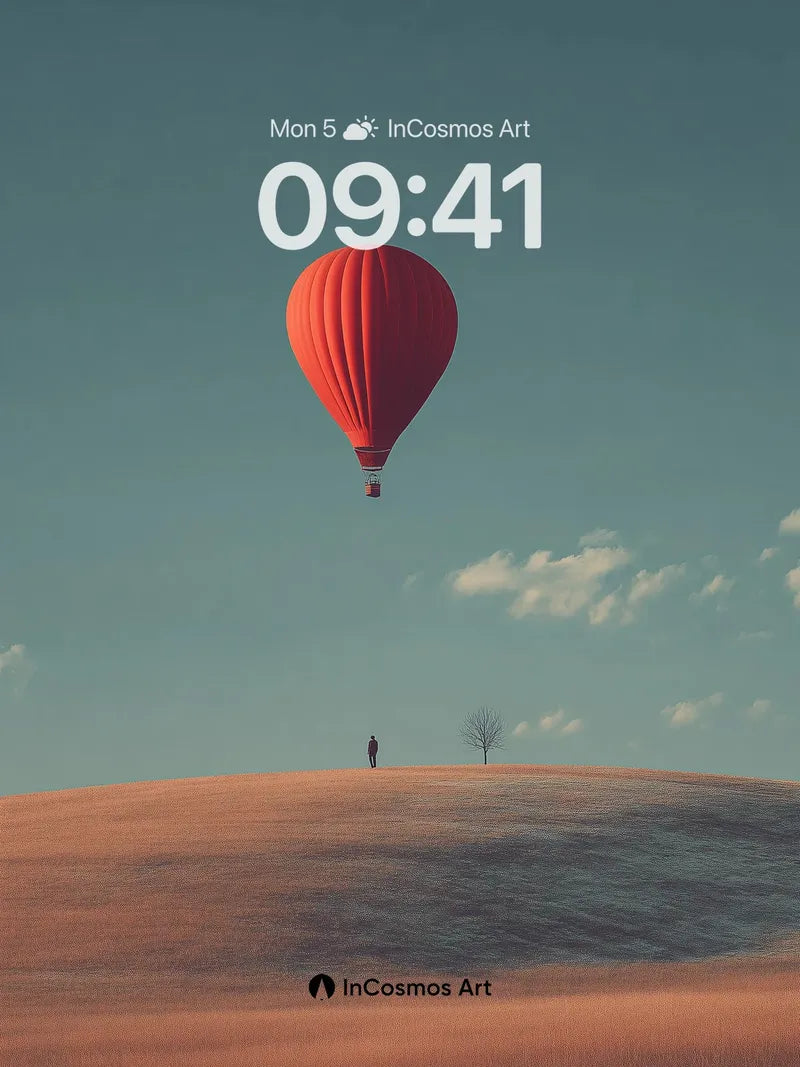 Solitary Horizon Wallpaper with Floating Ember wallpaper for iPhone, iPad & Mac