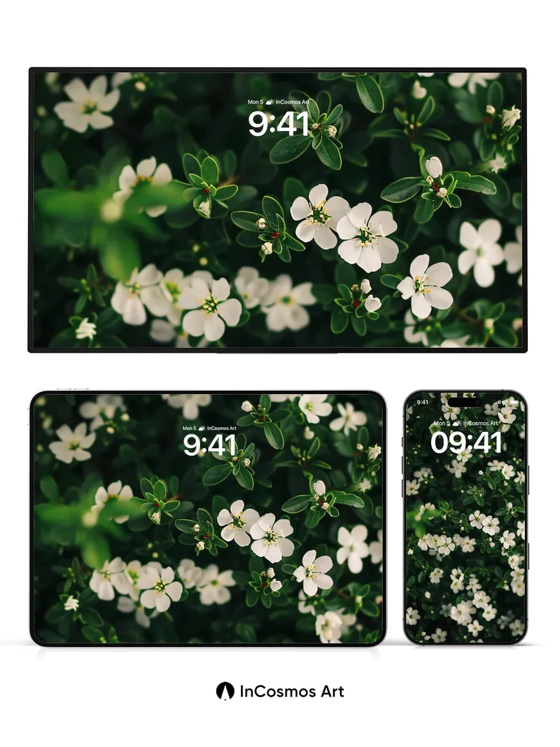 Serenity Bloom Wallpaper with Whispering Petals