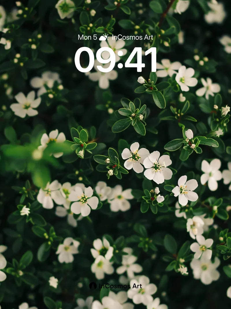 Serenity Bloom Wallpaper with Whispering Petals